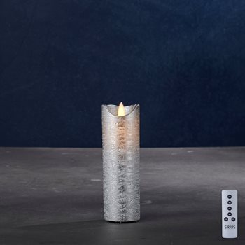 Sirius Sara Exclusive LED vokslys - Ø5 - 15 cm. - Sølv