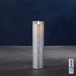 Sirius Sara Exclusive LED vokslys - Ø5 - 20 cm. - Sølv