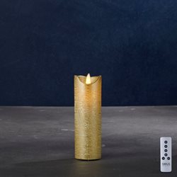 Sirius Sara Exclusive LED vokslys - Ø5 - 15 cm. - Guld