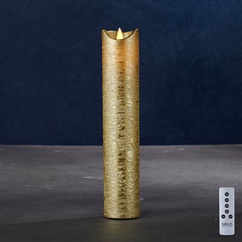 Sirius Sara Exclusive LED vokslys - Ø5 - 25 cm. - Guld