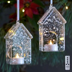 Sirius Romantic Glas huse - 13 cm. høje