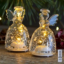 Sirius Romantic Glas engle - 9 cm. høje