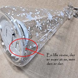 Sirius 2 stk. Romantic Glas træ\'er - 11,5 cm. høje