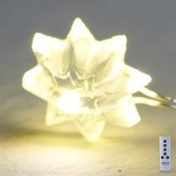 Sirius Silke lyskæde med blomster - med 40 LED - til batteri