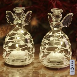 Sirius Sweet Christmas Glas engle - 9 cm. høje