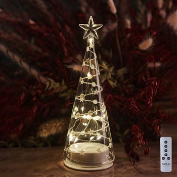 Sweet Christmas Glas træ - 22 cm. højt