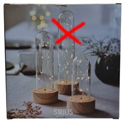 Bella Knirke Glasklokke - Sæt med 2 stk. 