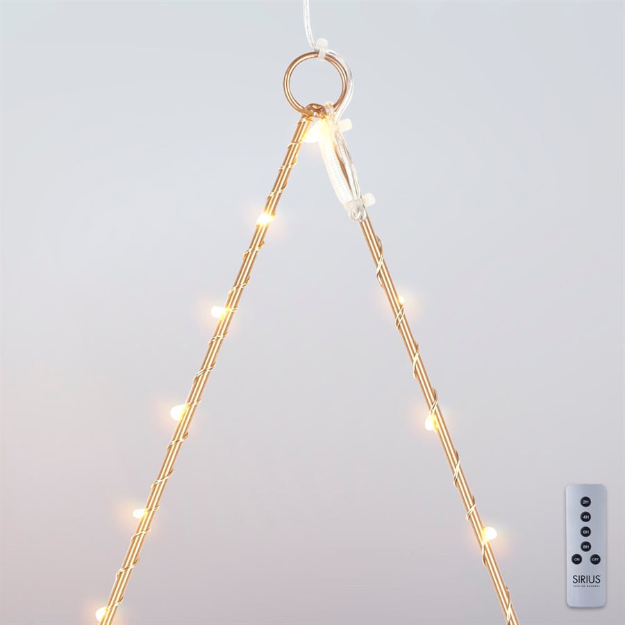 fløde Higgins Optagelsesgebyr Sirius Liva Stjerne - Guld. Ø70 cm. - 80 LED