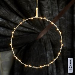 Sirius Liva Ring - Sølvfarvet. Diameter 20 cm. - 60 LED