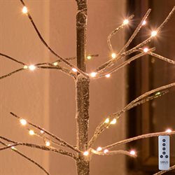 Sirius Kira LED lystræ med sne - 180 cm.