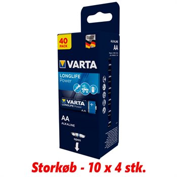 VARTA Longlife Power batteri - AA - 40 stk.