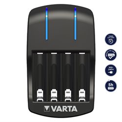 Varta Plug Charger med 4 x 2100 mAh AA batterier