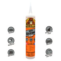 Gorilla Clear Silicone - 296 ml.