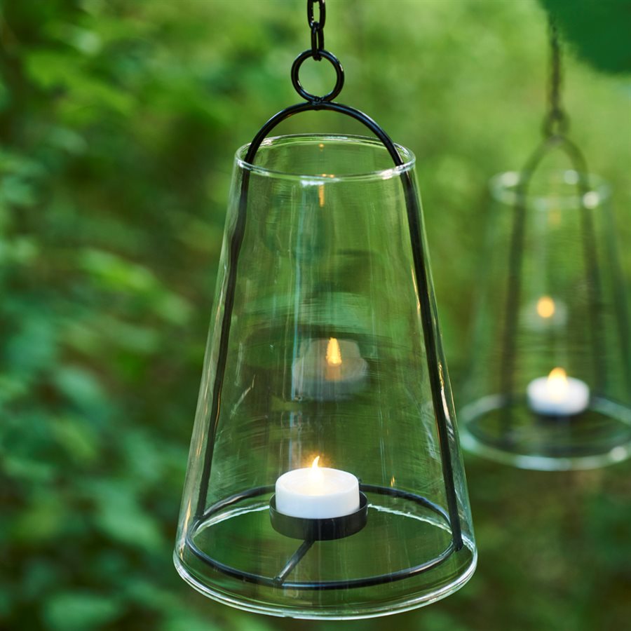 Albert LED lanterne - Glas med lys