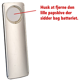 Husk at fjerne papskiven