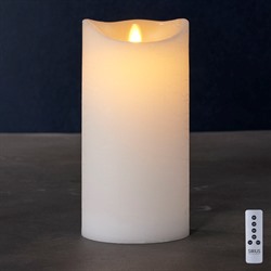 Sirius Sara Exclusive LED vokslys - Ø10 - 20 cm. - Hvid