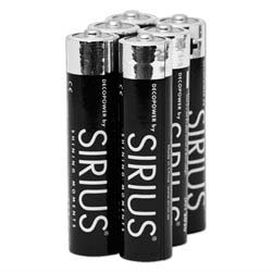 Sirius batterier - AAA - 6 stk.